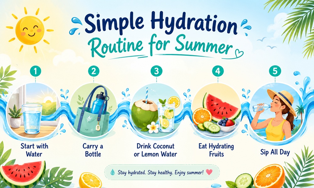 Simple Hydration Routine for Summer